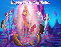 Barbie A Mermaid Tale Image Photo Cake Topper Sheet Personalized Custom Customized Birthday Party - 1/4 Sheet... N2