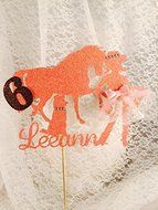Cowgirl Horse Dog Cake Topper N4