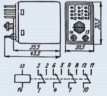 Relay RES-32 02.02 20mA 25V USSR 3 pcs