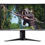 Lenovo - 27&quot; LED Curved HD FreeSync Monitor - Black
