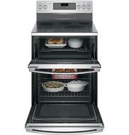 GE PB980SJSS Profile 30" Stainless Steel Electric Smoothtop Double Oven Range - Convection N2