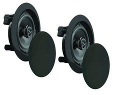 Pyle PDIC81RDSL In-Wall / In-Ceiling Dual 8-inch Speaker System, 2-Way, Flush Mount, Silver (Pair) N16