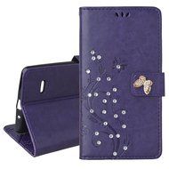 Spritech(TM) LG G Stylo Cellphone Bling Case,PU Leather Wallet Slim Fold Phone Cover 3D Handmade Bling Rhinestone... N14