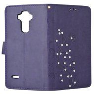 Spritech(TM) LG G Stylo Cellphone Bling Case,PU Leather Wallet Slim Fold Phone Cover 3D Handmade Bling Rhinestone... N15