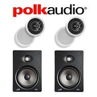 Polk Audio V85 In-Wall Loudspeakers (Pair) + Polk Audio MC80 In-Ceiling Loudspeakers - Bundle