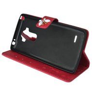 Spritech(TM) LG G Stylo Cellphone Bling Case,PU Leather Wallet Slim Fold Phone Cover 3D Handmade Bling Rhinestone... N17