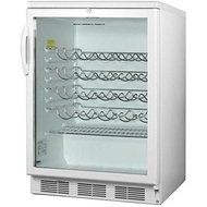 Summit SWC6GWLBI White 24&quot; Built-In Under-Counter Wine Cellar with 51 Bottle Capacity Interior Light and Tempered...