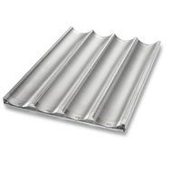 Chicago Metallic 49034 Uni-Lock Perforated 4-Mold Baguette Pan