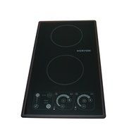 Kenyon B81321 SilKEN2 Induction Two Burner Portrait Trimline Cooktop, 120V, Black
