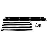 StarTech.com 2U Horizontal Finger Duct Rack Cable Management Panel with Cover CMDUCT2U Black N17