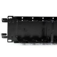 StarTech.com 2U Horizontal Finger Duct Rack Cable Management Panel with Cover CMDUCT2U Black N20