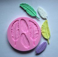 Baidecor Feathers Silicone Chocolate Molds Candy Mold Set Of 3 N3