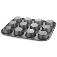 Nonstick Muffin Pan 12-Cup, PAMISO Reusable carbon steel Regular Muffin Pan, cupcake pans ,popover pan (Gray) N2