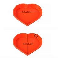1ea Alekoo 9.6&ldquo; / 24.5cm Non-stick Round Silicone Cake Mold Pan, Pizza pan with ears (Square)