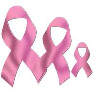 Beistle 54505 10-Pack Foil Pink Ribbon Cutouts, Assorted N2