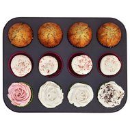Nonstick Muffin Pan 12-Cup, PAMISO Reusable carbon steel Regular Muffin Pan, cupcake pans ,popover pan (Gray) N3