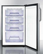 Summit FS408BL7CSSADA: Commercially listed ADA Compliant 20" wide built-in undercounter all-freezer, -20(degree...