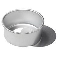 Dealglad&reg; 6 Inch X 3 Inch Anodized Aluminum Round Cheesecake Pan Chiffon Cake Mold Baking Mould with Removable... N3