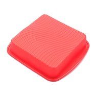 1ea Alekoo 9.6&ldquo; / 24.5cm Non-stick Round Silicone Cake Mold Pan, Pizza pan with ears (Square) N2