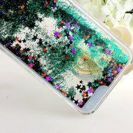iPhone 7 Case, PHEZEN Christmas Tree Santa Claus Design Cool Quicksand Moving Stars Bling Glitter Floating Dynamic... N41