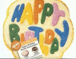Wilton Happy Birthday Cake Pan (2105-1073, 1980)