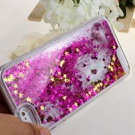 iPhone 7 Case, PHEZEN Christmas Tree Santa Claus Design Cool Quicksand Moving Stars Bling Glitter Floating Dynamic... N49