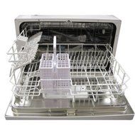 Sunpentown SD-2202S 6 Wash Cycles, Up to 8 Hours Delay Start Countertop Dishwasher, Delay Start, Silver Color N2