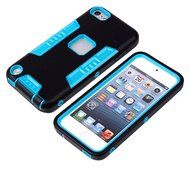 iTouch 5,iPod Touch 6 Case,XRPow 3in1 Heavy Duty Protection Hybrid High Impact Armor Case... N7