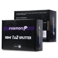 HDMI Splitter, Fosmon Digital 1X2 HDMI Switch for Full HD 1080P Support 3D HDCP (One Input To Two Outputs) N4