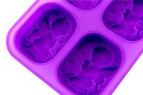 Hanperal 4 Cavity Silicone DIY Soap Mold Handmade Candle Mould Rectangular Mold with Angel Design N4