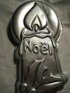 Wilton Retired Christmas Noel Candle Cake Pan