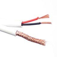 GW Security (1000ft) 1000 Feet RG59 Siamese Power &amp; Video Combo Cable for CCTV Surveillance Security Camera System