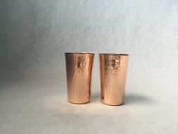 Sertodo Sharpshooter Shot Cups, set of 4, Hammered Copper, 2 fluid ounces N16