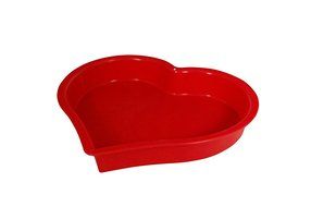 Marathon Housewares KW200019 Premium Silicone Bakeware Heart Cake Pan - Red N4