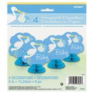 Blue Stork Boy Baby Shower Cupcake Kit for 24 N7
