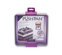 PushPan Round 6 by 2-Inch Aluminum Cake Pan, Silver