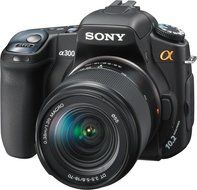 Sony Alpha DSLRA300K 10.2MP Digital SLR Camera with Super SteadyShot Image Stabilization with DT 18-70mm f/3.5... N9