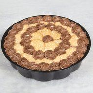 Springform Pan 10 Inch with 2 Bottoms, Normal and Center Hole for Cake Baking Made of Non-Stick Black Aluminum... N2