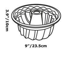 1ea 9&quot; Alekoo Non-Stick Silicone DIY Cake Bundt Pans, Chiffon Mold, Savarin Pan (High)