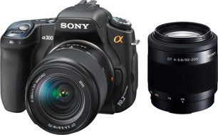 Sony Alpha DSLRA300K 10.2MP Digital SLR Camera with Super SteadyShot Image Stabilization with DT 18-70mm f/3.5... N14