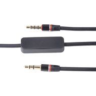 MaxLLTo&trade; BLK 3.5mm 1/8" Audio Cable Lead Cord w MIC For Skullcandy Over-the-Ear Headphone N3