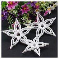 AGPtek 3PCS Food Grade Plastic Fondant Sugarcraft Gum Paste Decorating Kit Cake Mold Cookie Cutter - Star Shape N2