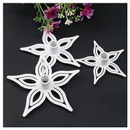 AGPtek 3PCS Food Grade Plastic Fondant Sugarcraft Gum Paste Decorating Kit Cake Mold Cookie Cutter - Star Shape N3
