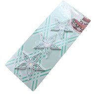 AGPtek 3PCS Food Grade Plastic Fondant Sugarcraft Gum Paste Decorating Kit Cake Mold Cookie Cutter - Star Shape N4