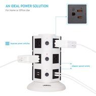 Umirro 10-Outlet Power Strip with 4 USB Charging Ports &ndash; Pearl White &hellip; N2