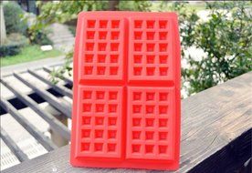 SNW Silicone Waffle Mold Cake Mold Baking Mold,Color Random