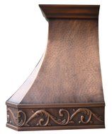 Copper Best H3 302127 Copper Range Hood with Motor 30 inch Handcrafted N3