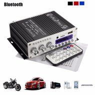 Bluetooth Car Amplifier, ELEGIANT Mini Hi-Fi Stereo Audio AMP with Remote Control,Support FM/MP3/TF/USB/DVD for... N14