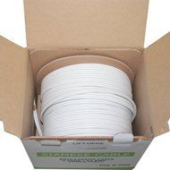 GW Security (1000ft) 1000 Feet RG59 Siamese Power &amp; Video Combo Cable for CCTV Surveillance Security Camera System N2