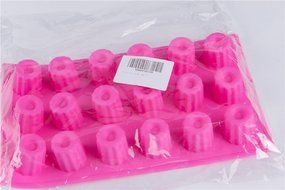 18 Cavity Little Cylinder Silicone Cake Ice Baking Mold Food Grade N2